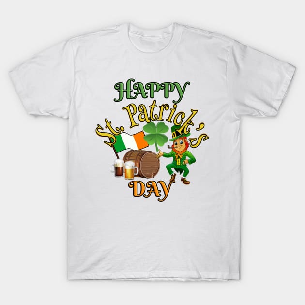 Happy St. Patrick’s Day T-Shirt by Deez Pixel Studio